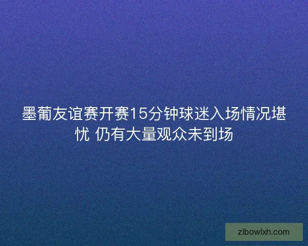 墨葡友谊赛开赛15分钟球迷入场情况堪忧 仍有大量观众未到场